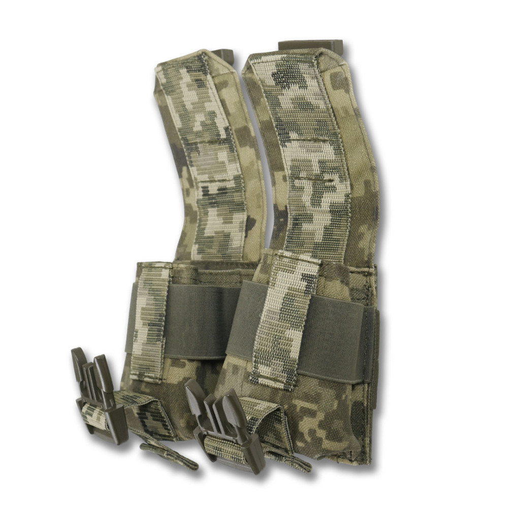 Подвійний підсумок для гранат. Тактичний підсумок під 2 гранати KIBORG Pixel. Підсумок гранатний подвійний Київ - фото 8