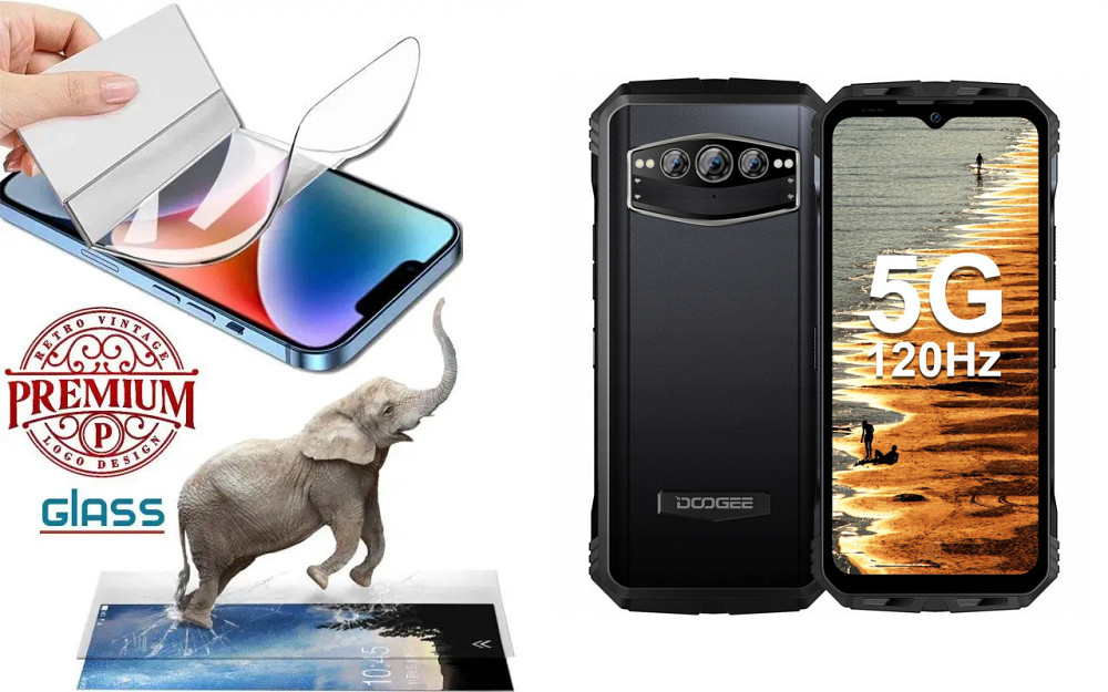 Поліуретанова плівка Doogee V30, V30T, Premium, товщина 0,2 мм Київ - фото 1