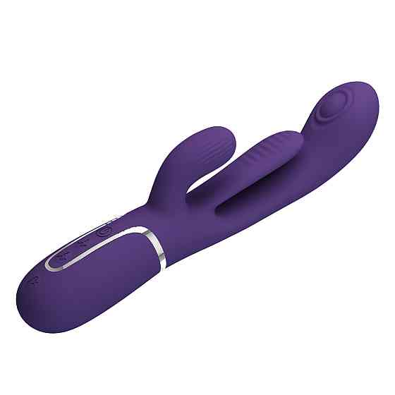 Вибратор с стимулятором клитора PRETTY LOVE - Shonia Dark Purple 3 in 1, BW-500041-2 Sex Aura Киев