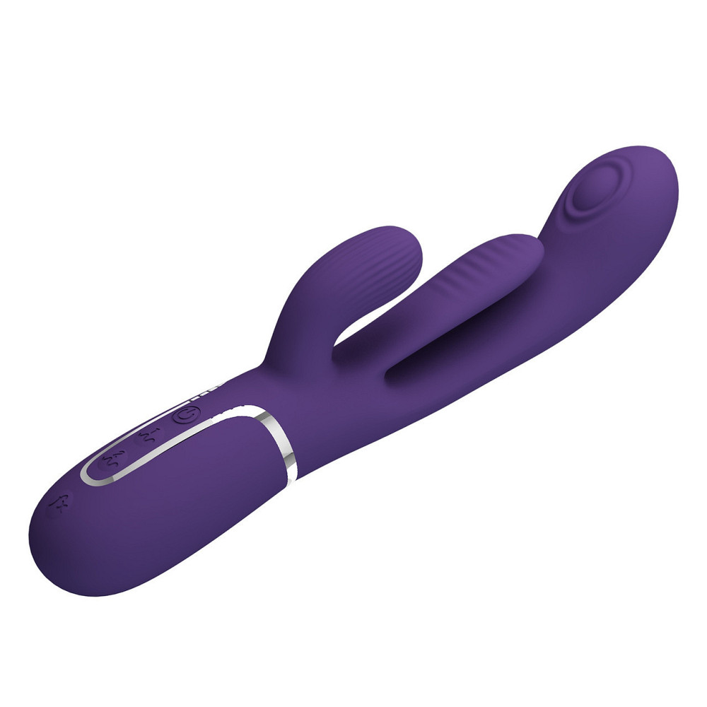 Вибратор с стимулятором клитора PRETTY LOVE - Shonia Dark Purple 3 in 1, BW-500041-2 Sex Aura Киев - изображение 5