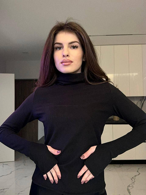 Женский базовый теплый гольф из ткани пума Черный, 46/48 Одесса - изображение 1