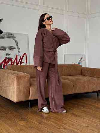 Жіночий костюм із двостороннього турецького флісу Моко 48/52 Харків