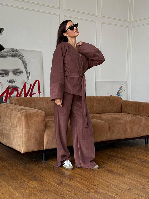 Жіночий костюм із двостороннього турецького флісу Моко 48/52 Харків - фото 1
