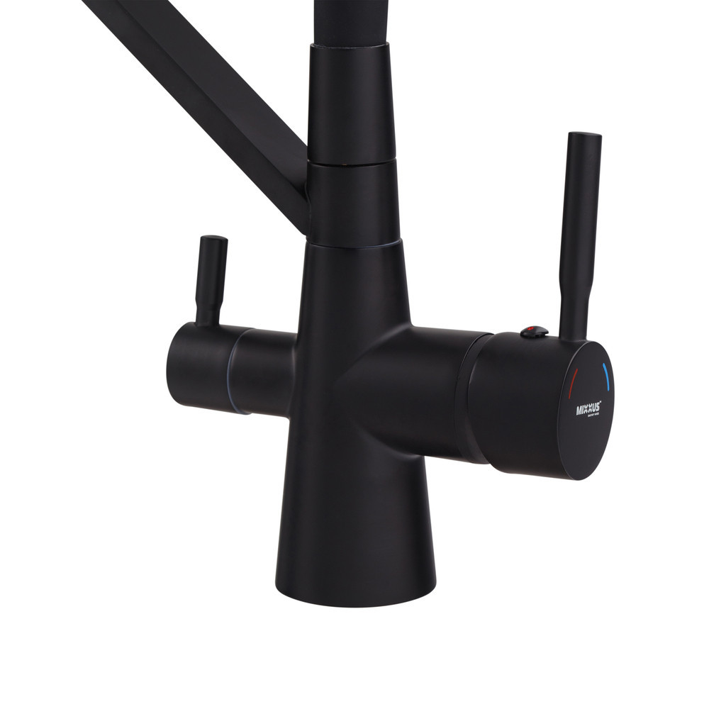 Кухонный смеситель Mixxus Premium Magnet 021 черный REFL.BLACK (MI6974) Харьков - изображение 7