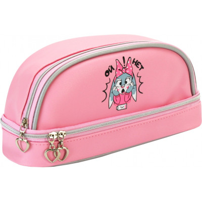 Пенал Cool For School 2 отделение розовый (CF87219) Винница - изображение 1