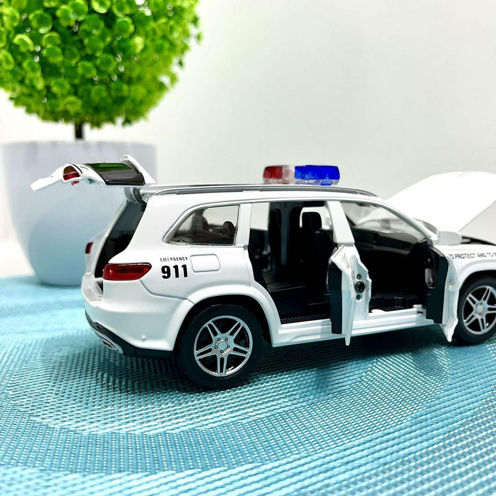 Машина Автосвіт Mercedes gls інерційна відчиняються двері 16.5 см Біла (AP-1957) Чернигов - изображение 8