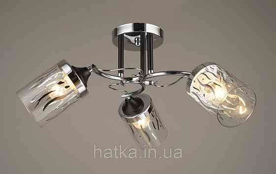 Люстра стельова Sirius B C1412/3 BK+CH Київ