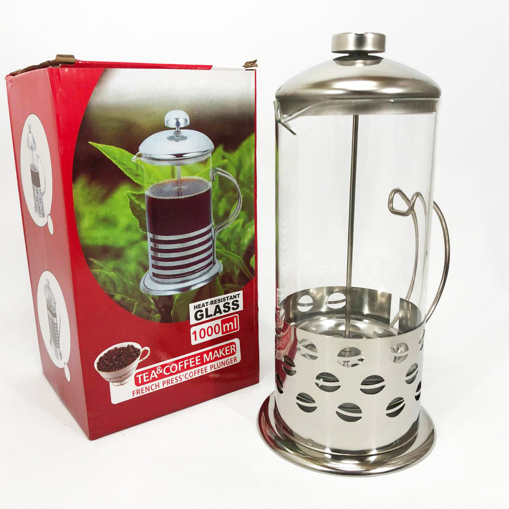 Домашний френч-пресс Unique, Заварники для чая и кофе, Стильный френч-пресс для чая и кофе DV-20 Львов - изображение 10