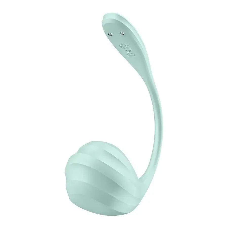 Віброяйце Satisfyer Smooth Petal Connect App Mint Львів - фото 4