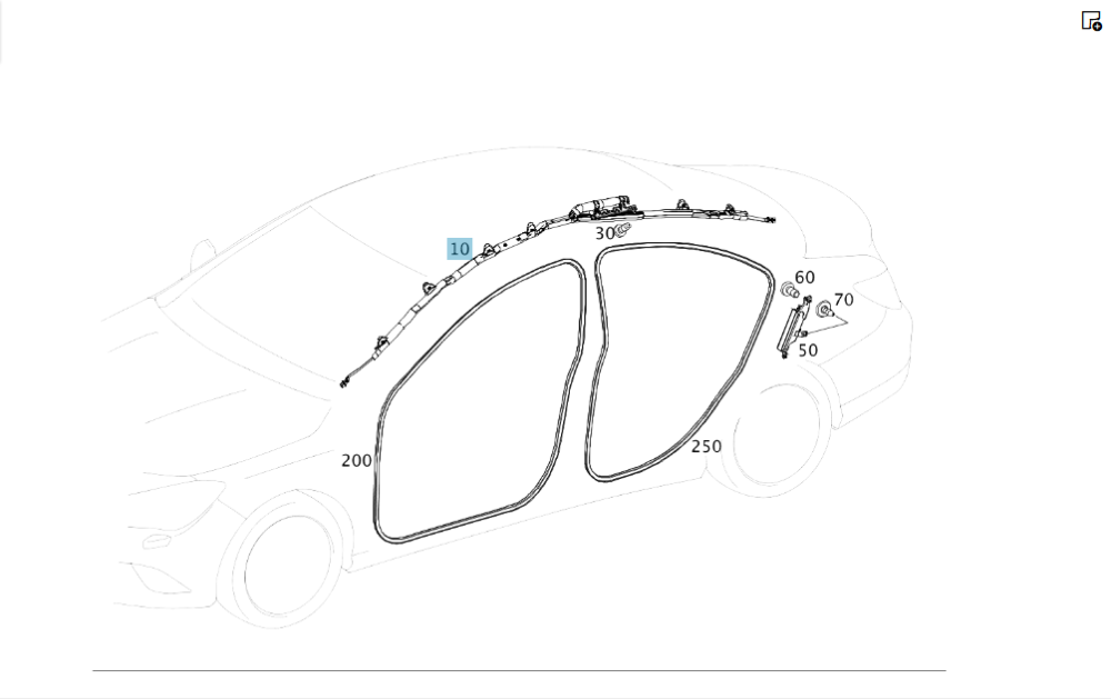 Mercedes-Benz  A1178600202 Стельова подушка безпеки права CLA C117 Одеса - фото 2