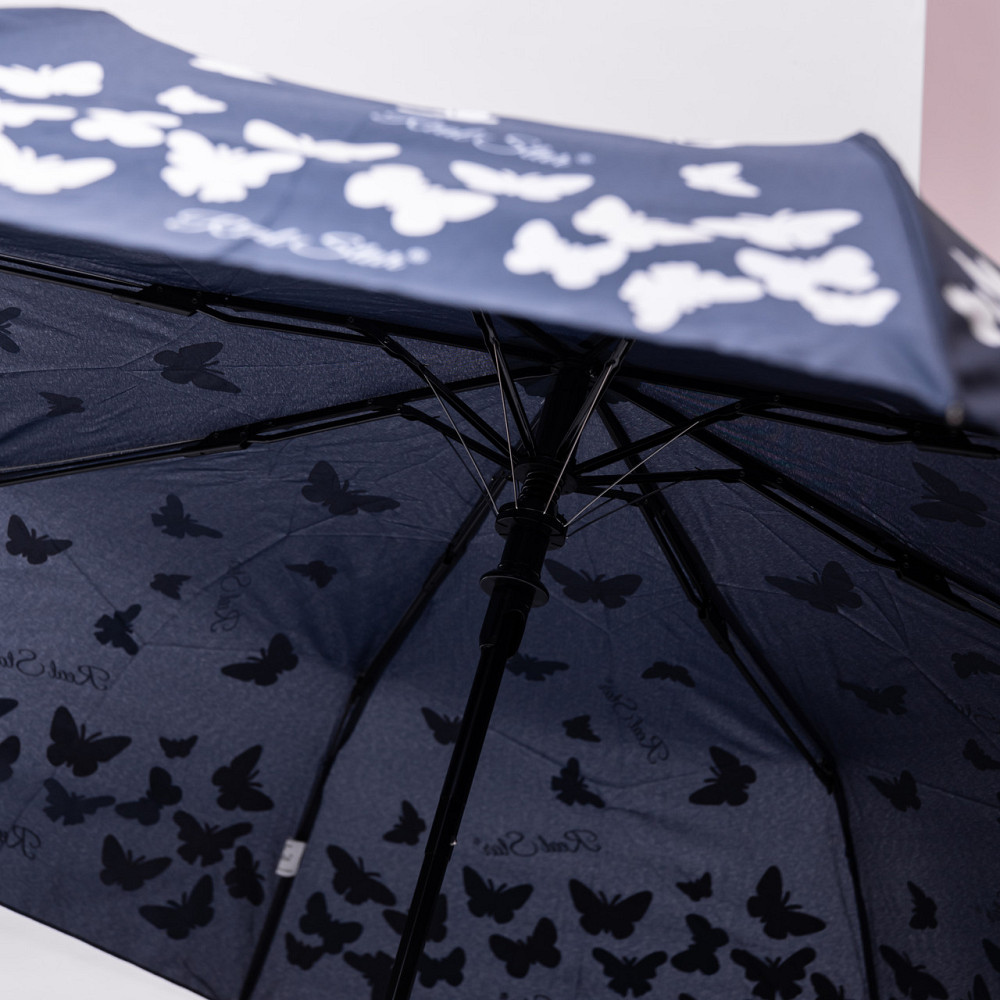 Парасолька напівавтомат з принтом міцна з поліестеру діаметр 97 см Синій HP-23-2BL Коломыя - изображение 7