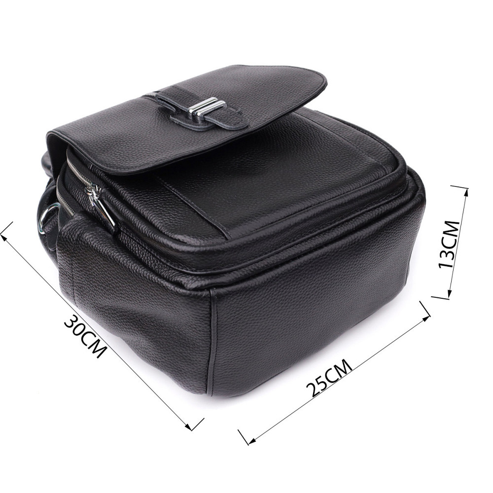 Жіночий рюкзак з натуральної шкіри Vintage 23058 Чорний Київ - фото 3