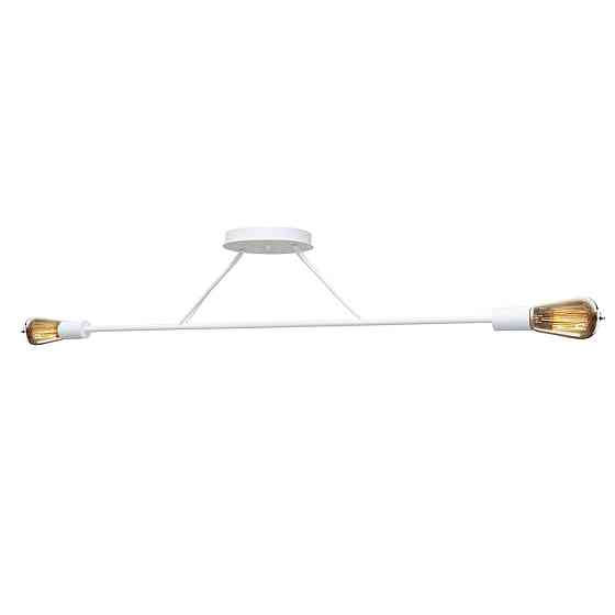 Люстра подвесная MSK Electric Asket на две лампы Е27 NL 10320-2 WH белая Одесса