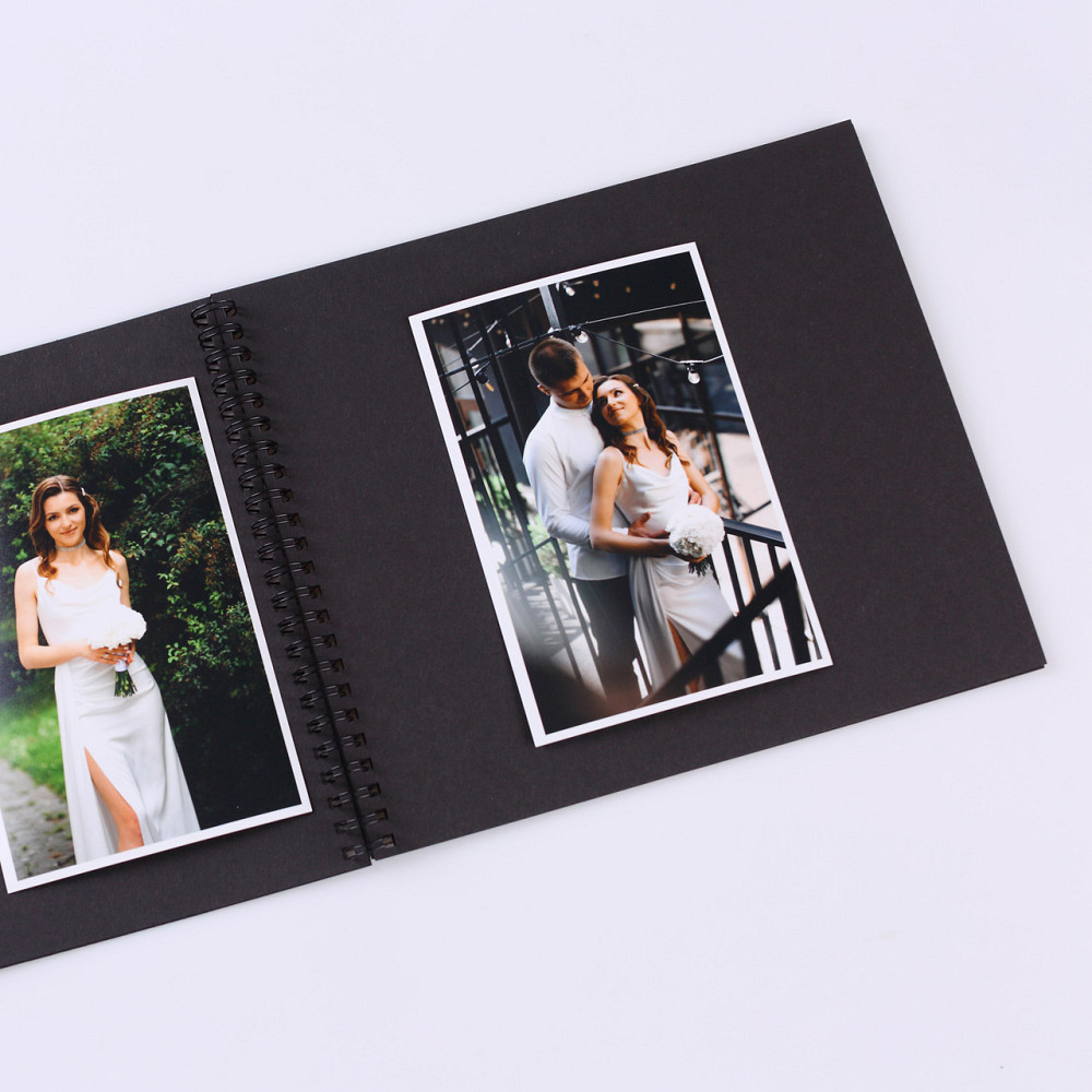 Альбом на пружині 20х23 см 20 сторінок Чорний Тернополь - изображение 3