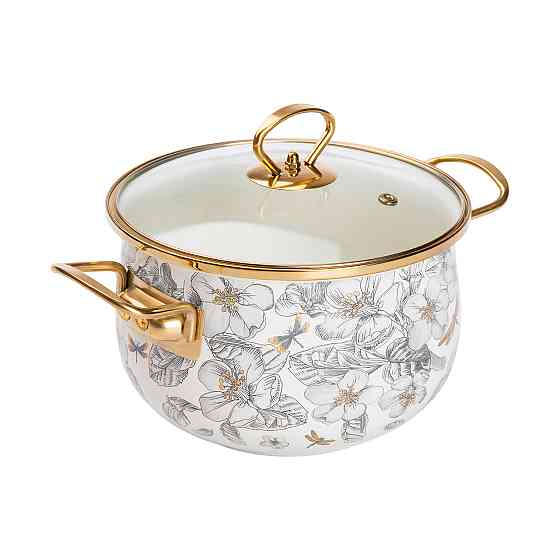 Yiwu Емальована каструля об'ємом 3,5 л для газових, електричних та індукційних плит HP-2-106 Коломыя