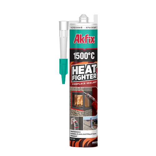 Герметик для печей та камінів термостійкий 310мл Akfix 1500 Heat Fighter Житомир - изображение 1