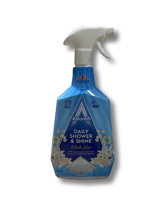 Средство для чистки душевых кабин Astonish daily shower shine с цветочным запахом Лилии750мл Виноградов - изображение 3