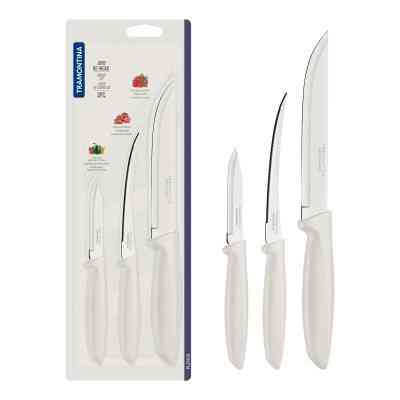 Набір ножів Tramontina Plenus Light Grey 3 шт (23498/313) Вінниця