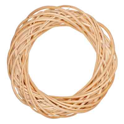 Рождественский венок YES! Fun ротанговый светло-желтый, 25 см (974236) Винница