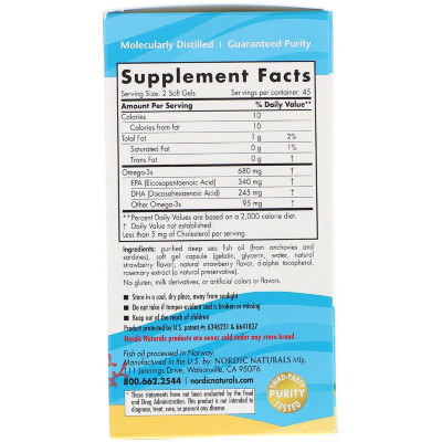 Жирні кислоти Nordic Naturals Риб'ячий Жир Для Підлітків, Ultimate Omega Junior, 680 мг, 9 (NOR-01798) Вінниця - фото 2