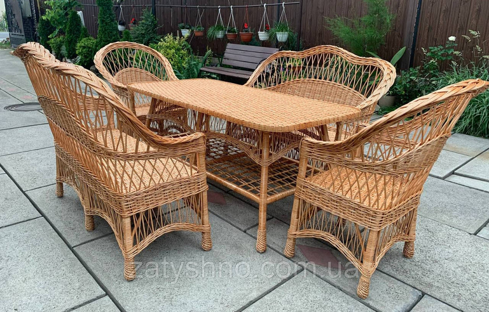 Набор мебели обычный, плетеный из лозы Киев - изображение 9