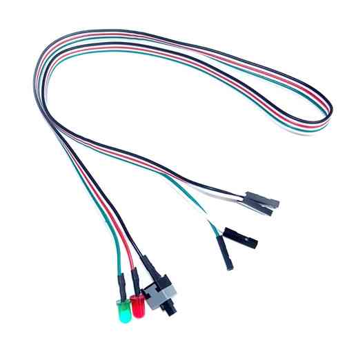 Кнопка включення живлення перезавантаження ПК Reset SW, індикатори 65см Вінниця