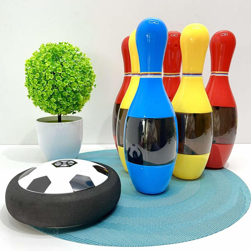 Ігровий набір для боулінгу кеглі 6шт аером'яч звук світло (MR 1378) Чернигов - изображение 1