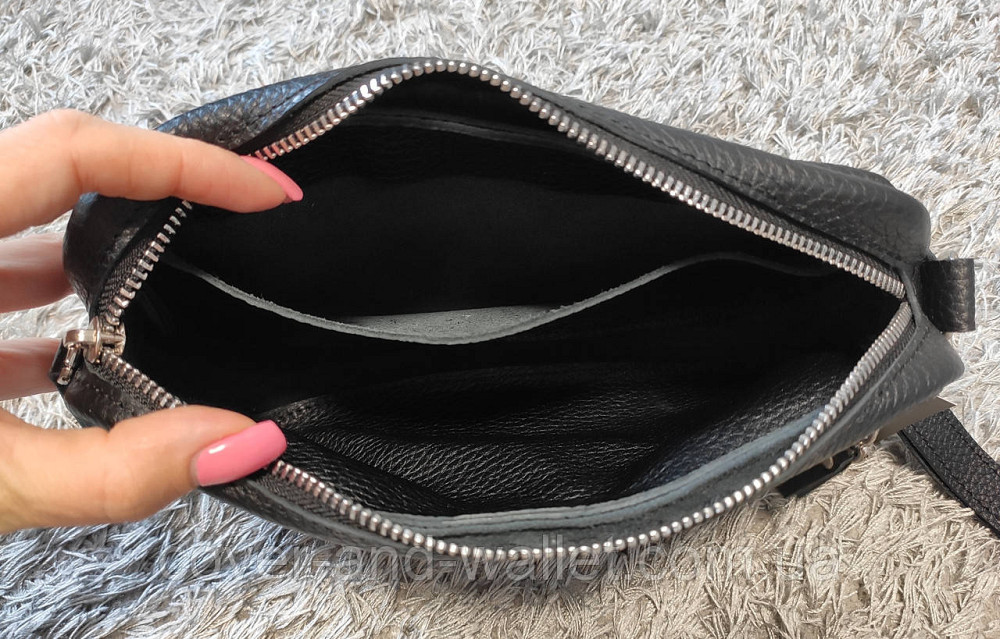 Чоловіча шкіряна барсетка клатч на блискавці PS Leather Київ - фото 3