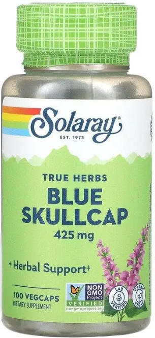 Шоломниця екстракт Solaray Blue Skullcap 425 мг 100 капс Київ - фото 1