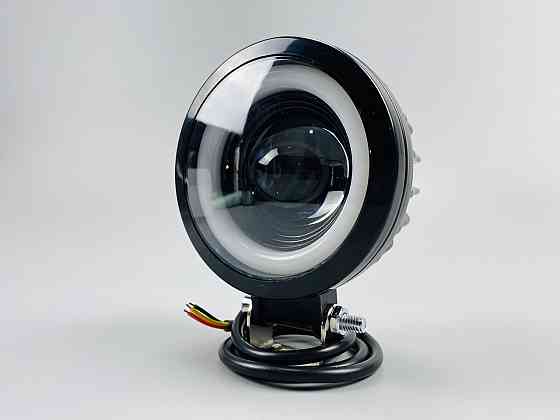 Світлодіодна фара LED кругла 40W + LED кільце, додаткове світло туманна фара Мукачево