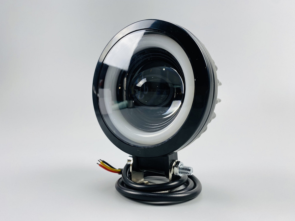 Світлодіодна фара LED кругла 40W + LED кільце, додаткове світло туманна фара Мукачево - фото 6