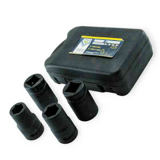 Набір ударних головок 1" 24, 27, 32, 33 мм (пластиковий кейс) Мукачево