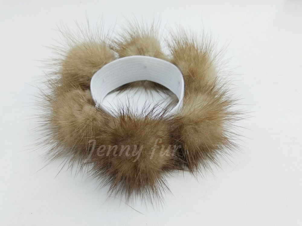 Гумка хутряна на волосся на гульку з норки Харків - фото 7