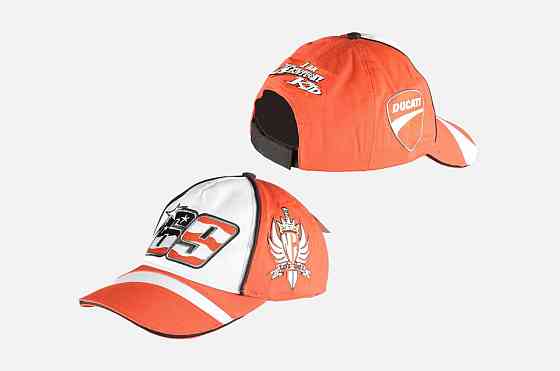 Бейсболка 69 NICKY HAYDEN AND DUCATI (бело-красная, 100% хлопок) Мукачево