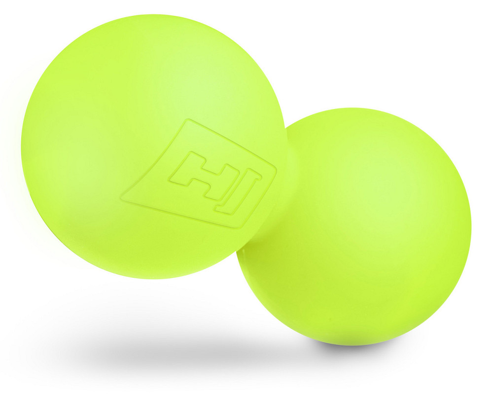 Силіконовий масажний подвійний м'яч 63 мм Hop-Sport HS-S063DMB салатовий Київ - фото 4