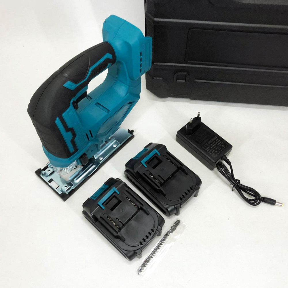 Аккумуляторный бесщеточный лобзик 24V с 2 АКБ в пластиковом кейсе с регулировкой скорости и EP-606 угла Киев - изображение 2