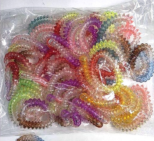 Гумки пружинки для волосся кольорові 100 шт. Київ - фото 1