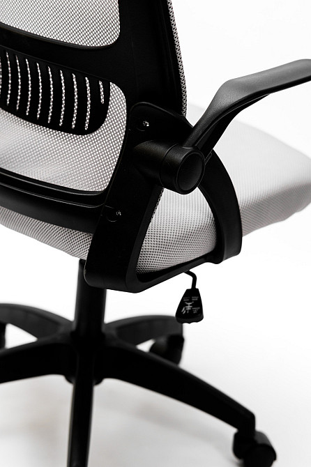Кресло офисное Diego ErgoFlex сетка черно-серое Киев - изображение 9
