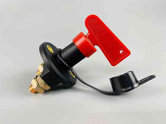 Вимикач маси універсальний, механічний 12/24 В (червона мідь) 80A. М10 — мідний болт Мукачево