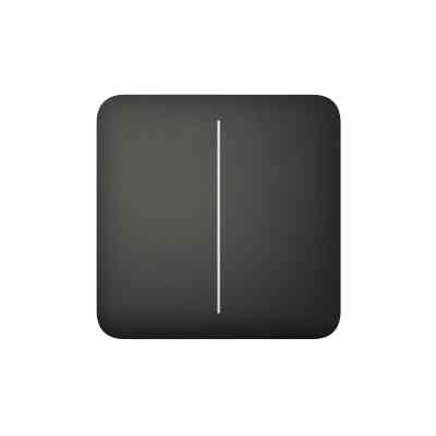 Розумний вимикач Ajax SoloButton 2-gang чорна Вінниця