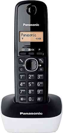 Panasonic KX-TG1611 DECT радиотелефон настільний белый чёрный аккумулятор NiMH AAA подсветка экрана телефонная Киев