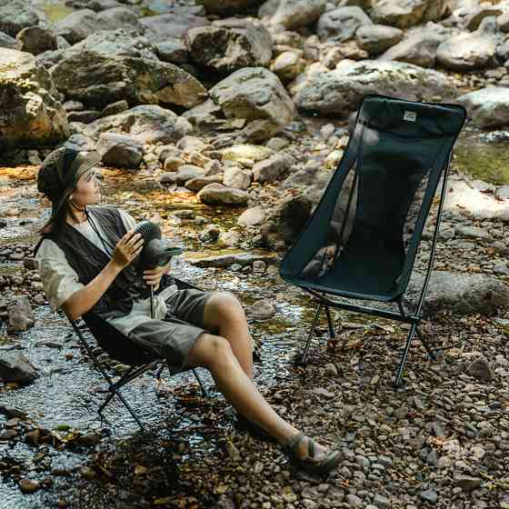 Стілець складаний ультралегкий Naturehike Stellaluna L04 CNK2450JJ015, розмір L, алюміній, сірий Київ