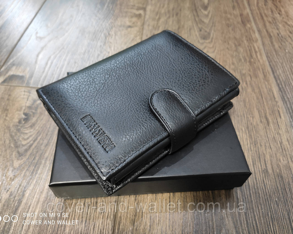 Шкіряний чоловічий гаманець вертикального типу Marco Coverna Київ - фото 1