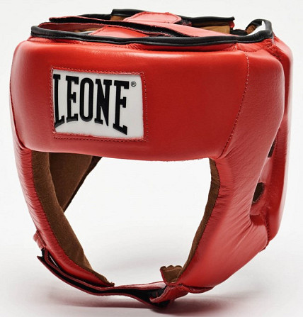 Боксерський шолом для змагань Leone Contest Red M Кам'янське - фото 1