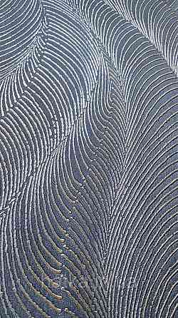 Обои виниловые на флизелиновой основе Rasch Incanto 1.06х10 абстракция волны металлик серые золотые 3д Киев