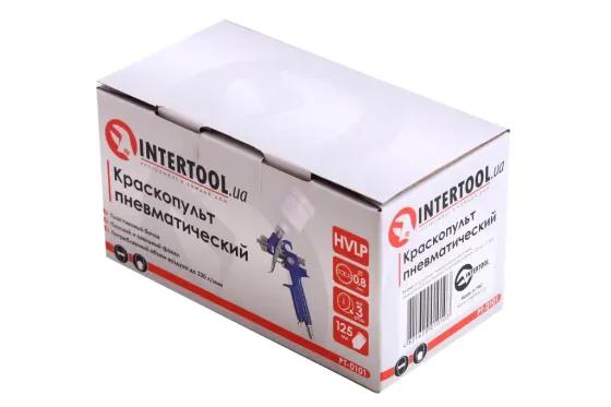 Intertool HVLP 0.8м в/б пластик 125мл Вінниця