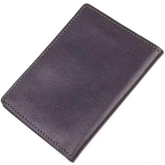 Практична обкладинка із глянсової шкіри на військовий квиток (GRANDE PELLE) Київ