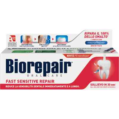 Зубна паста Biorepair Швидке позбавлення від чутливості 75 мл (8017331048443) Вінниця