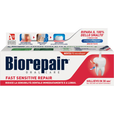 Зубна паста Biorepair Швидке позбавлення від чутливості 75 мл (8017331048443) Вінниця - фото 1