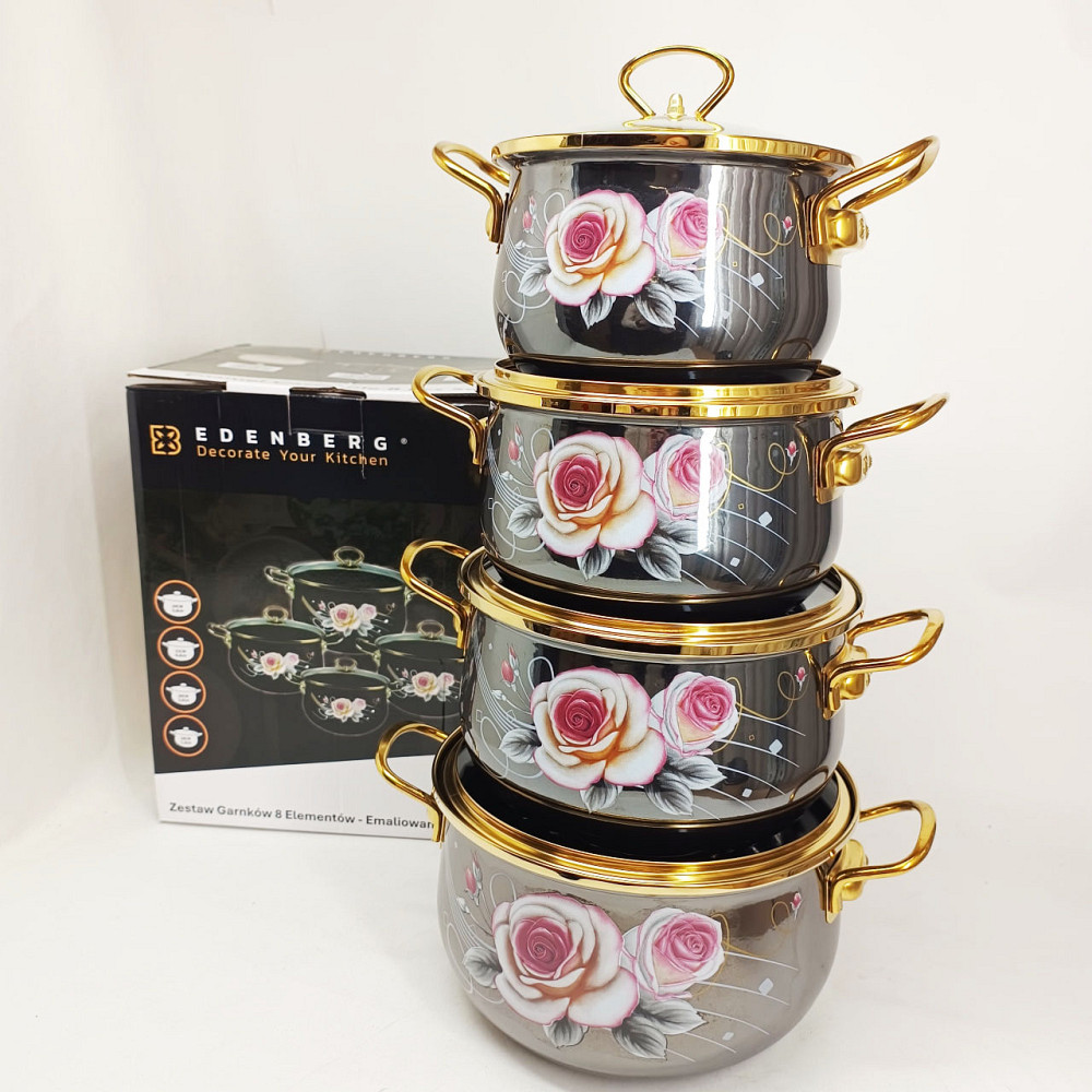 Каструля з нержавіючої сталі, Набір каструль з антипригарним покриттям, Набір каструль зі сталі OV-54 Львів - фото 4